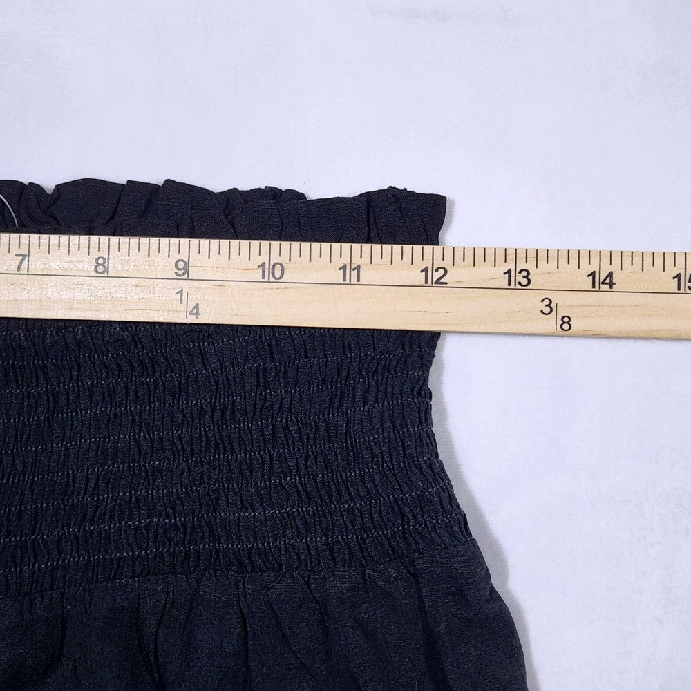 NWT CUPSHE Women Pants Smocked Waist Wide Leg Loose Fit Pant Casual Beach Size S - Picture 7 of 9